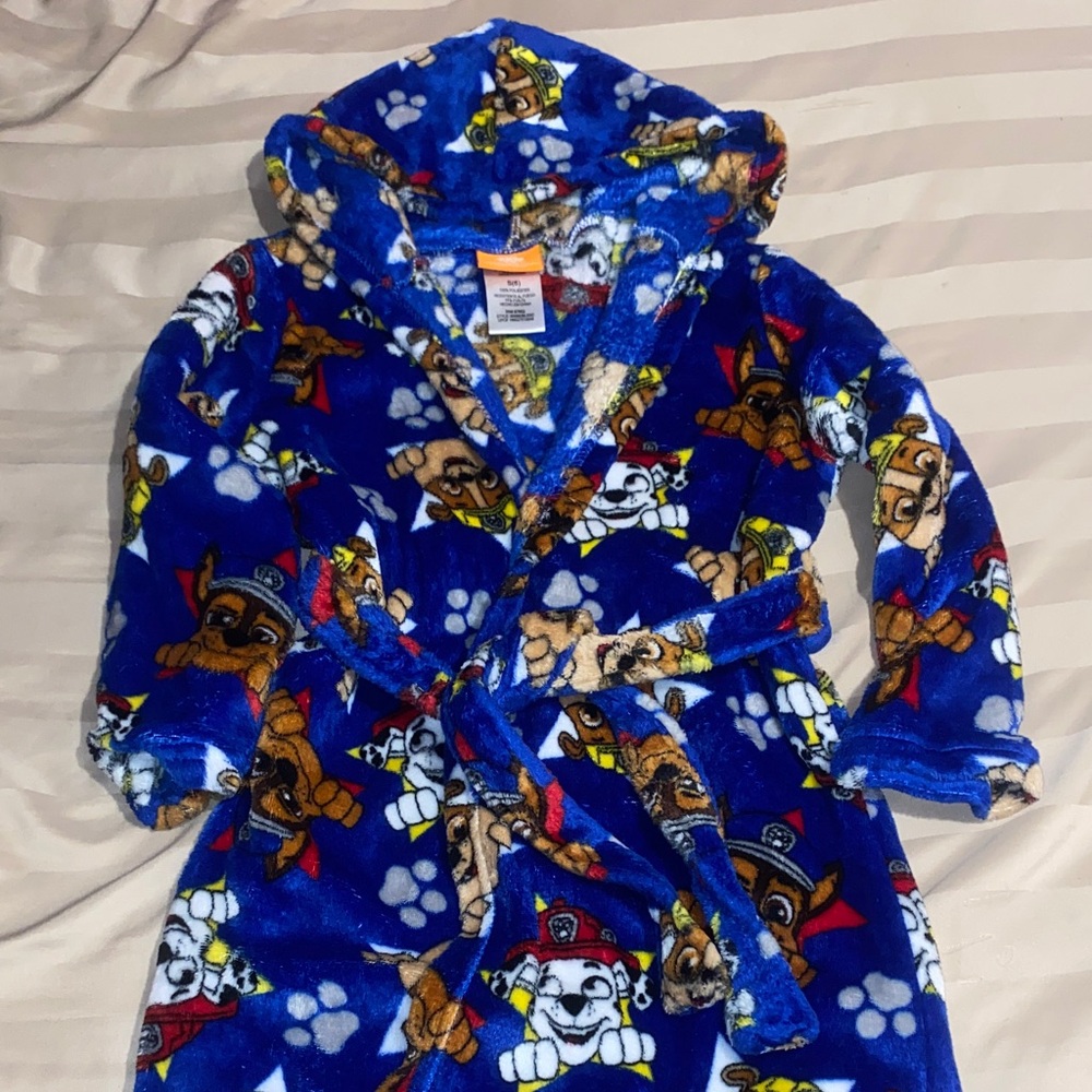 Nickelodeon Blue Cartoon Character Robe